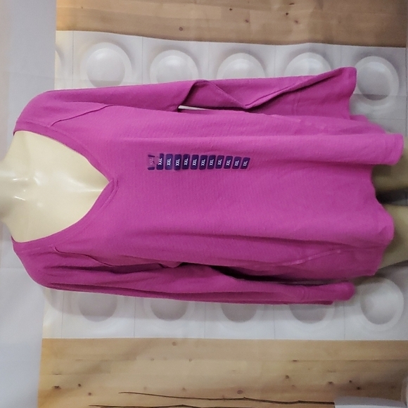 NWT Wildfox Haley Brushed Top V-neck Pink Pullover top Size XXL - Picture 2 of 8